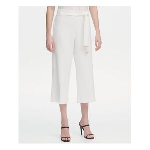 NWT CALVIN KLEIN Womens White Wide Leg Pants Size: XL